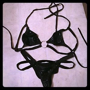 Size M runched buttoms&top stripper sexy set